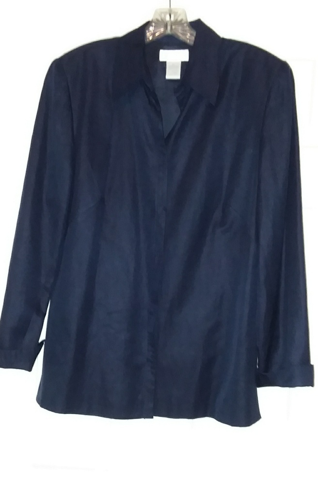Classic Navy Blue Blouse